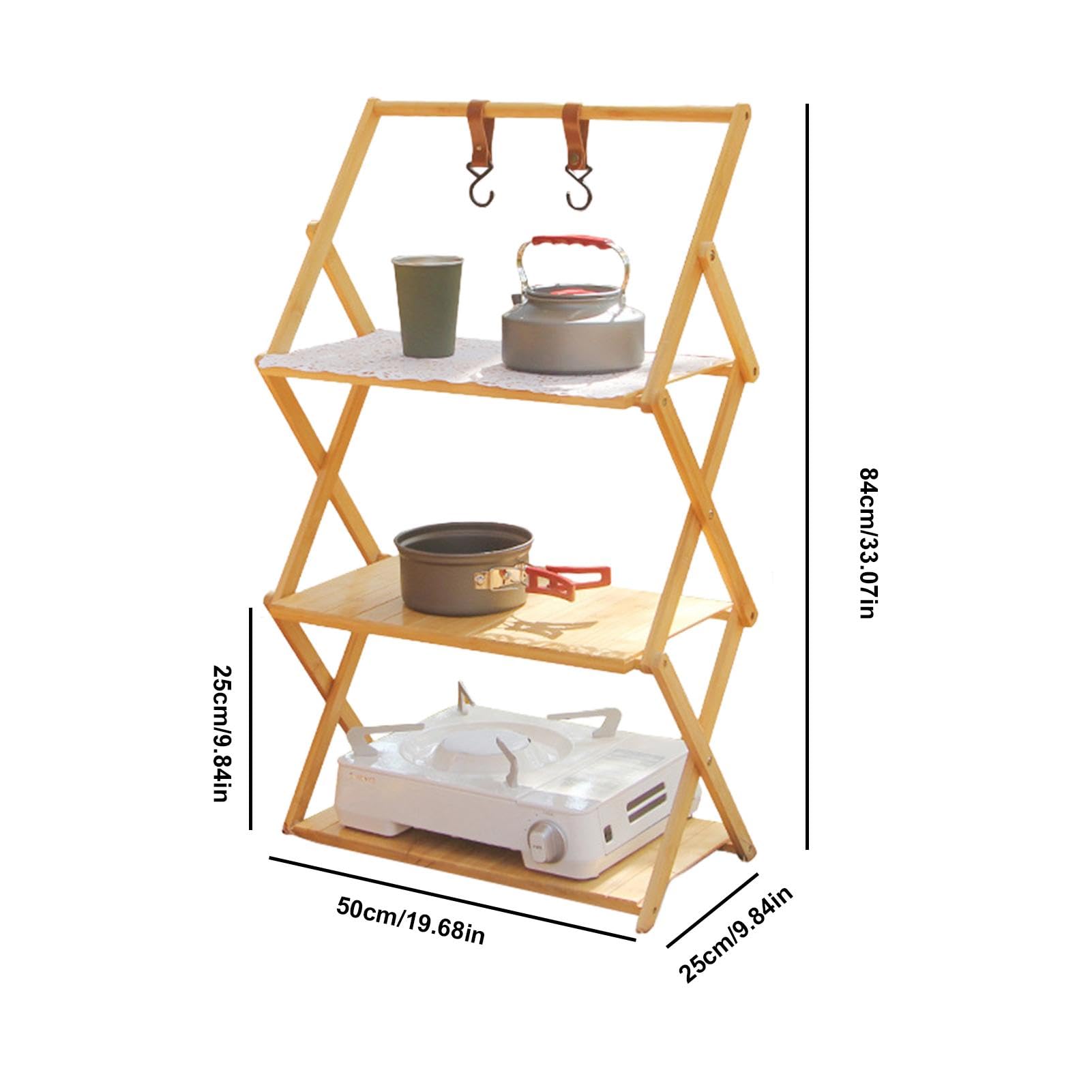 Amazon.com: Foldable Camping Shelves - Multi Tier Camping Rack